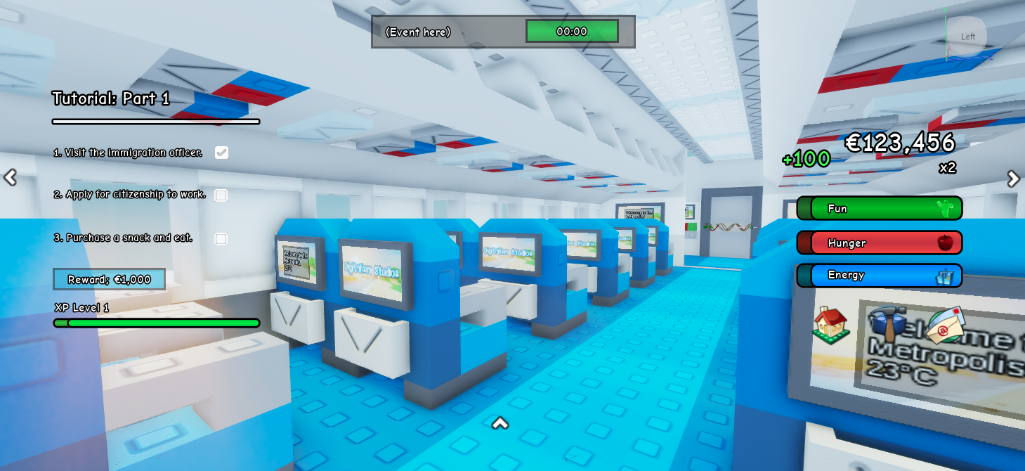 Airplane Interior and UI